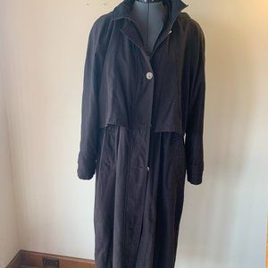 Raincoat, removable lining, siz 10, dark brown